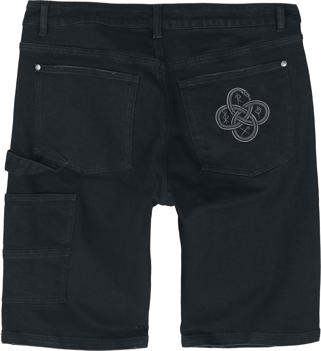 4068143324106 - Celtic Snake Denimshorts Short schwarz in M 4068143324106 - Celtic Snake Denimshorts Short schwarz in M