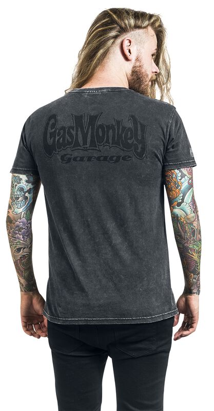 Große Größen Männer Monkey | Gas Monkey Garage T-Shirt