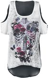 Skeleton Roses, Gothicana by EMP, T-Shirt