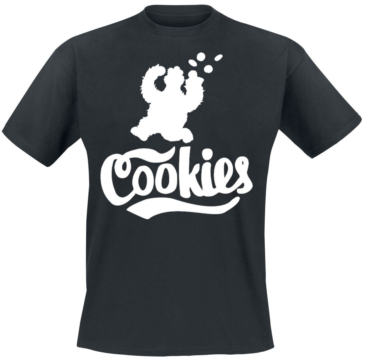 Sesame Street Cookie Monster - Cookies T-Shirt black