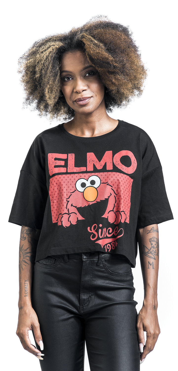 Sesamstraße Elmo T-Shirt schwarz
