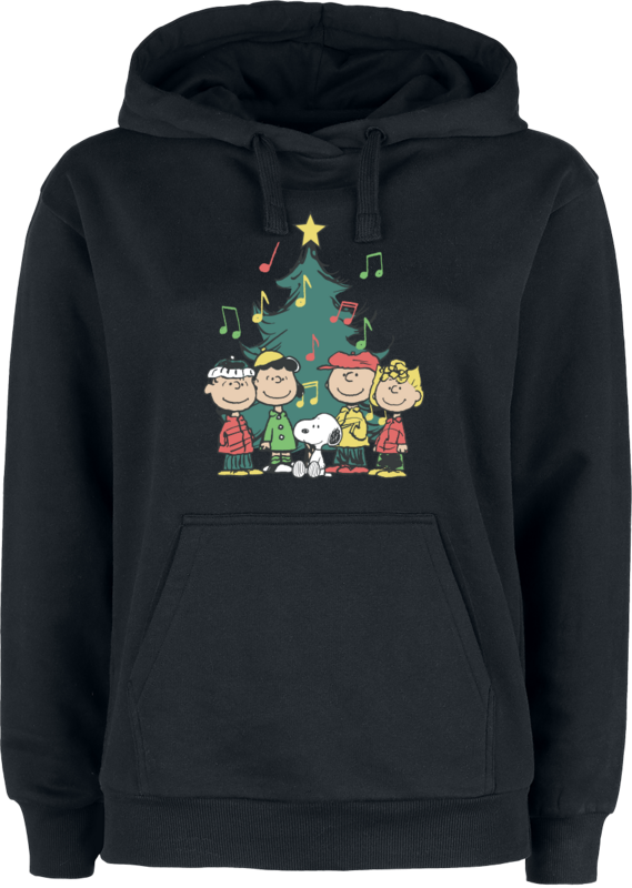 Peanuts  Hoodie - Peanuts - Christmas Tree - for Women - black - EMP Exclusive!