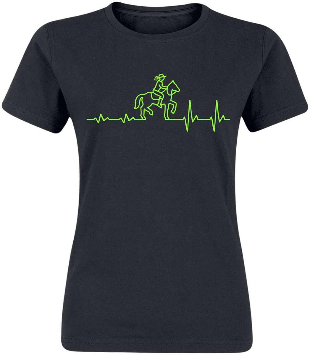 Sprüche EKG – Reiten T-Shirt schwarz Sprüche EKG – Reiten T-Shirt schwarz