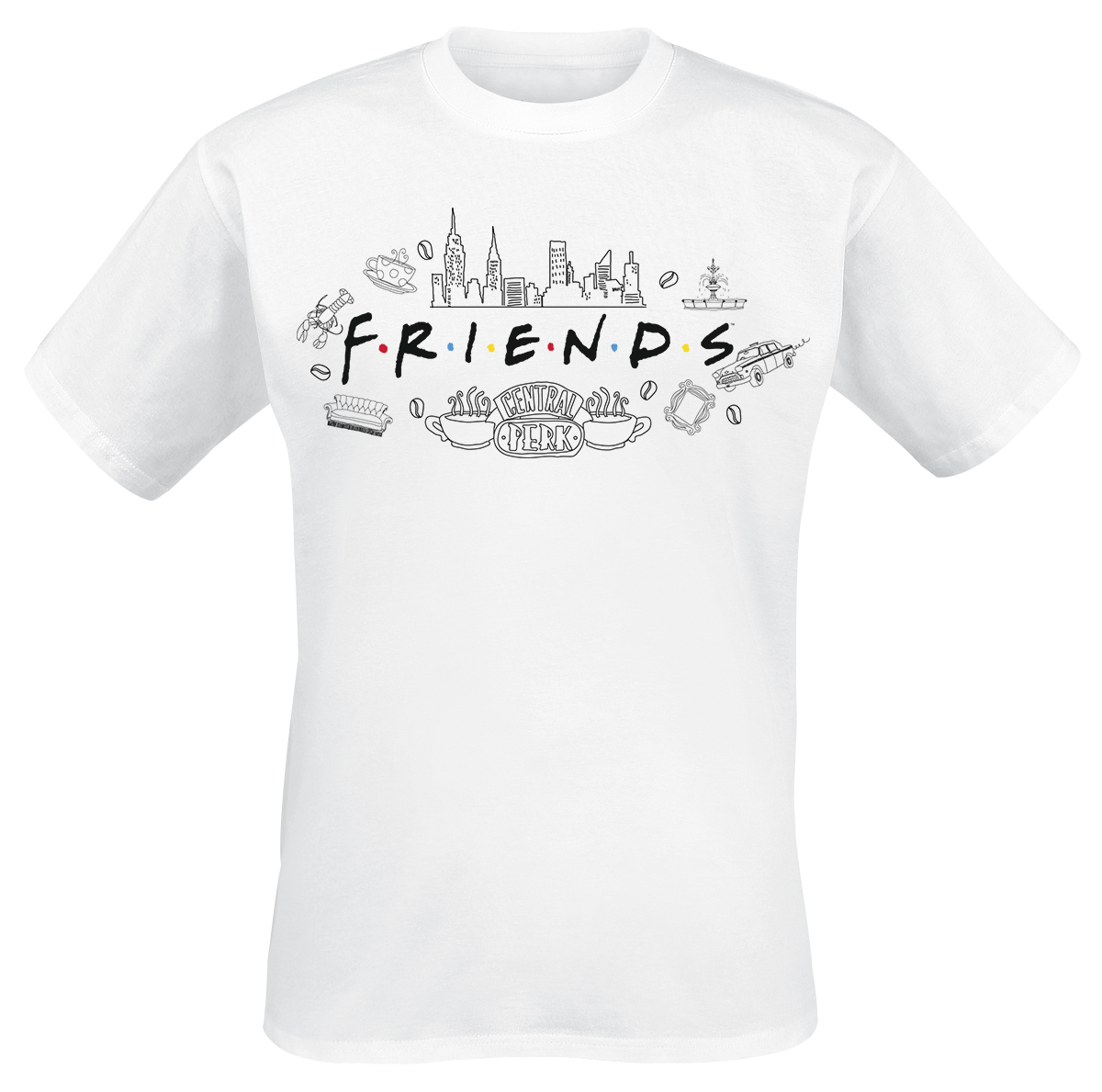 Looney Tunes - Warner 100 - Friends - T-Shirt - weiß