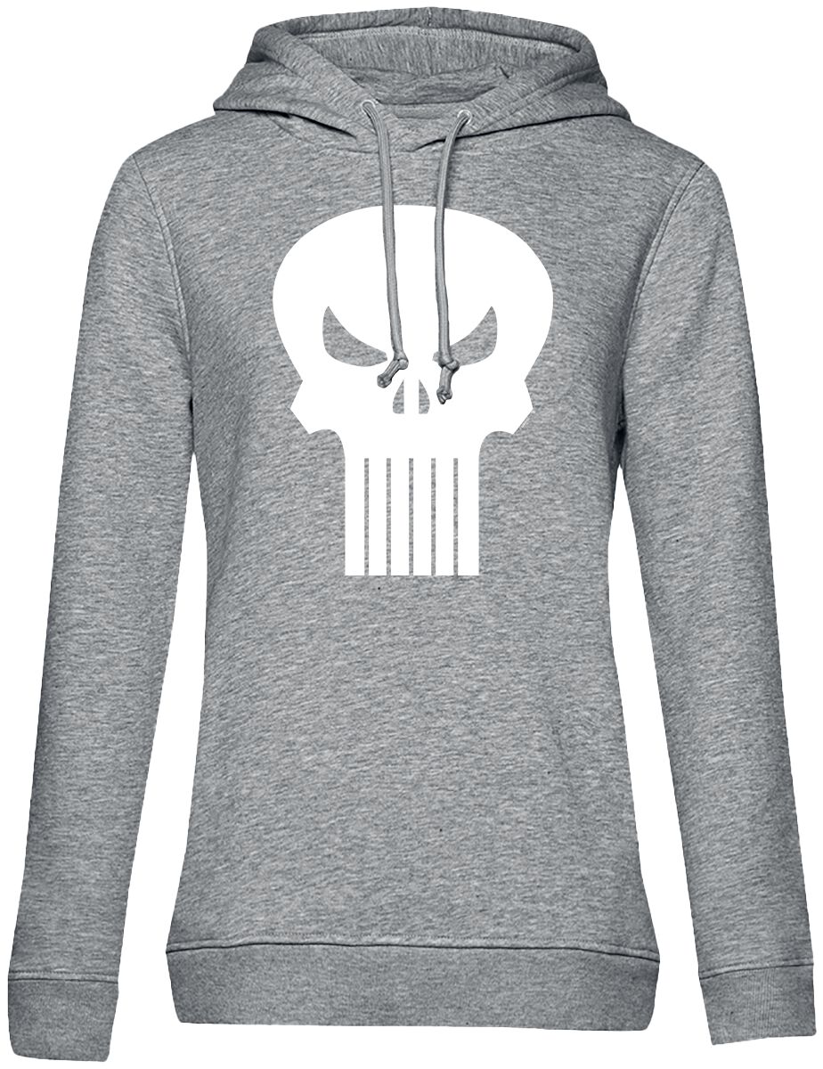 Sweat-shirt à capuche de The Punisher - Skull - S à XXL - pour Femme - gris