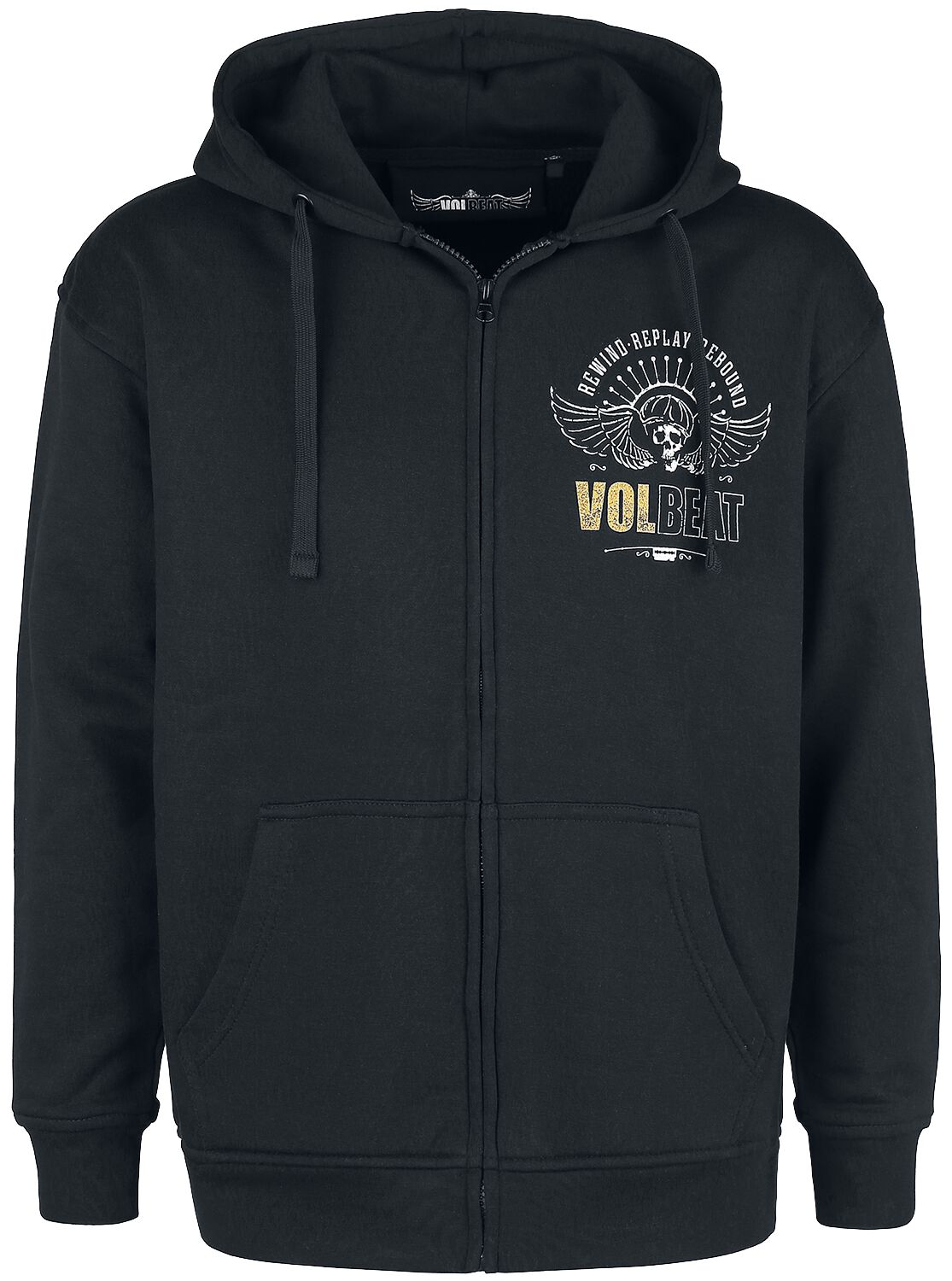 Volbeat Skull Kapuzenjacke schwarz
