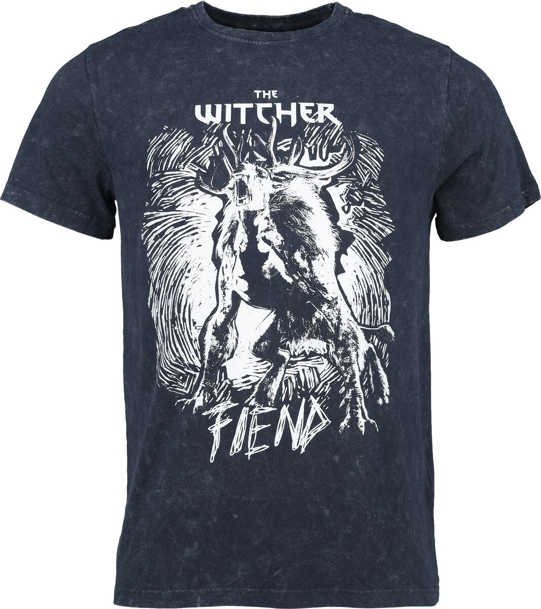 The Witcher Fiend T-Shirt blau in M