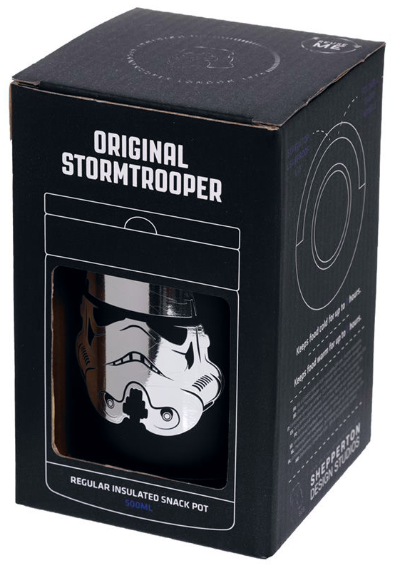Star Wars Stormtrooper Thermobehälter Brotdose schwarz weiß