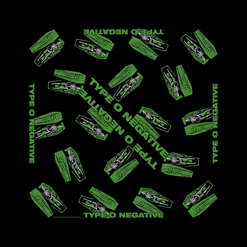🏷️ Foulard  de Type O Negative - Coffins - e