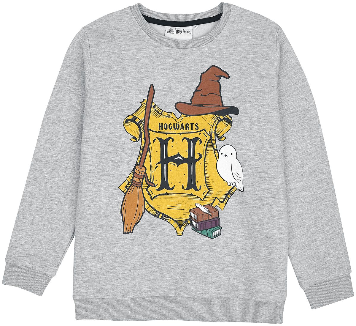 Levně Harry Potter Kids - Hogwarts detská mikina šedá