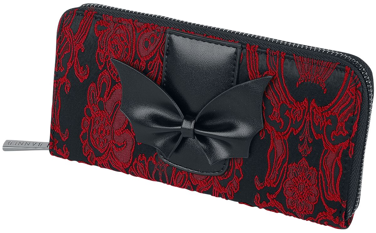 Portefeuille Gothic de Banned Alternative - Maplesage - pour Femme - rouge/noir