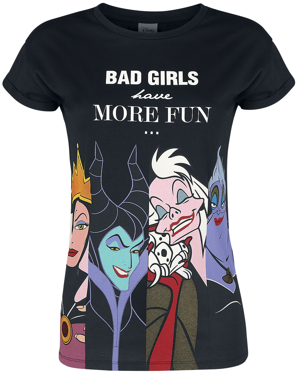 Disney Villains - Bad Girls - Girls shirt - black image