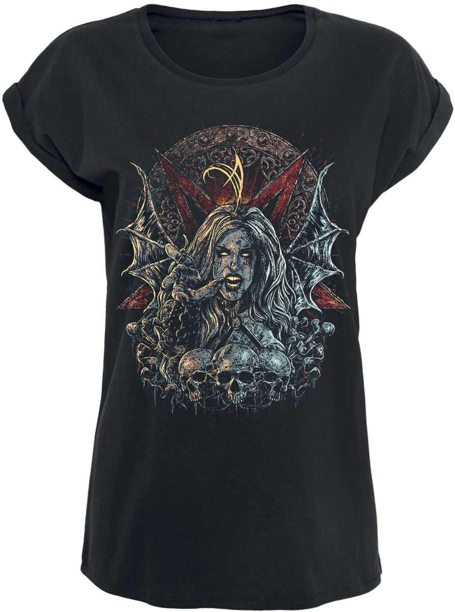 T-Shirt Manches courtes de Alissa - Spreading Black Wings - S à XL - pour Femme - noir