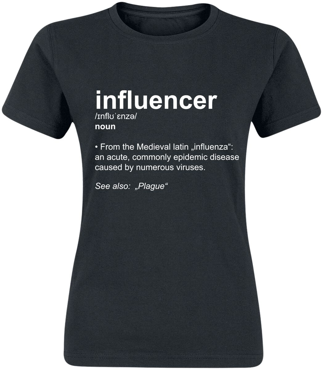 Slogans Definition Influencer T-Shirt black