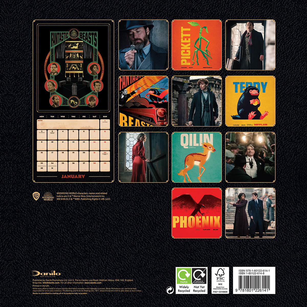 Phantastische Tierwesen Phantastische Tierwesen 3 - Wandkalender 2023 Wandkalender multicolor