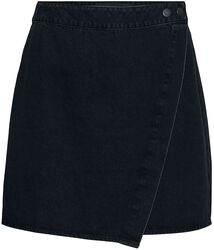 April High Waist Denim Wrap Skirt