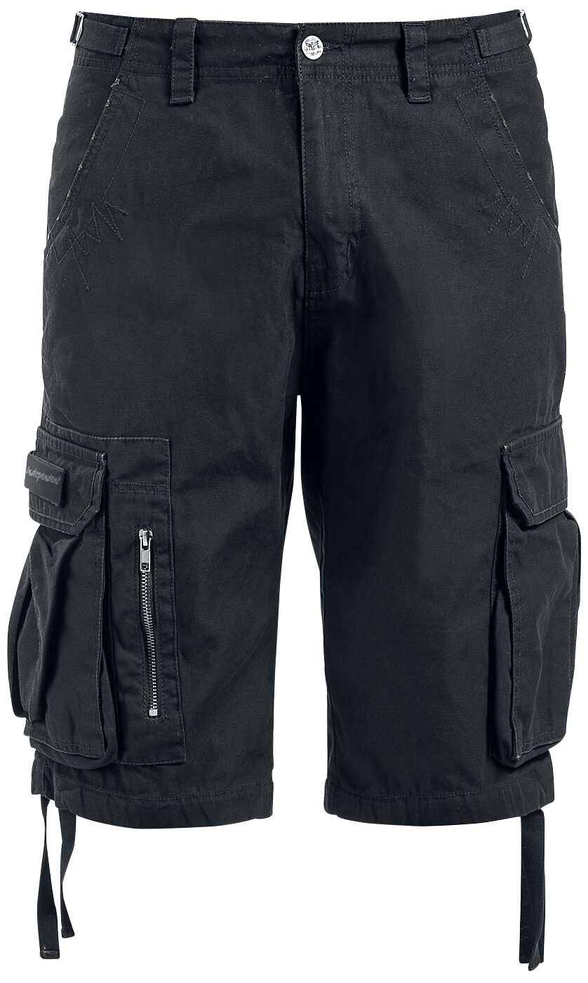 Image of Shorts di Black Premium by EMP - Army Vintage Shorts - XS a 7XL - Uomo - nero