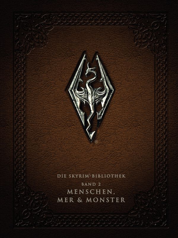 Filme & Serien Bücher Skyrim Bibliothek 2: Mensch, Mer und Monster | The Elder Scrolls Sachbuch