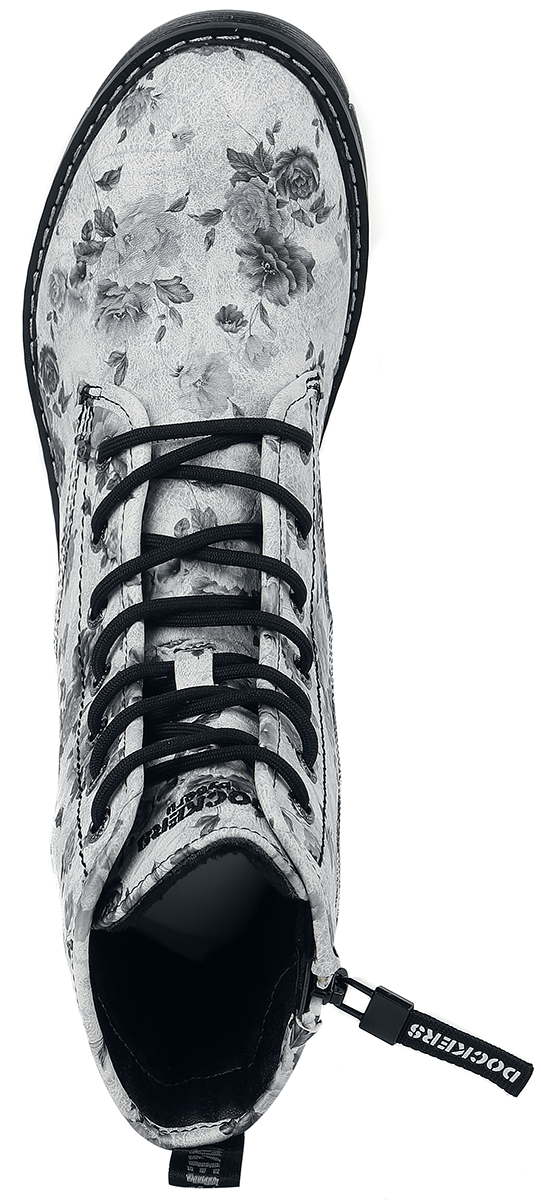 Dockers by Gerli Schnürboots Boot weiß schwarz