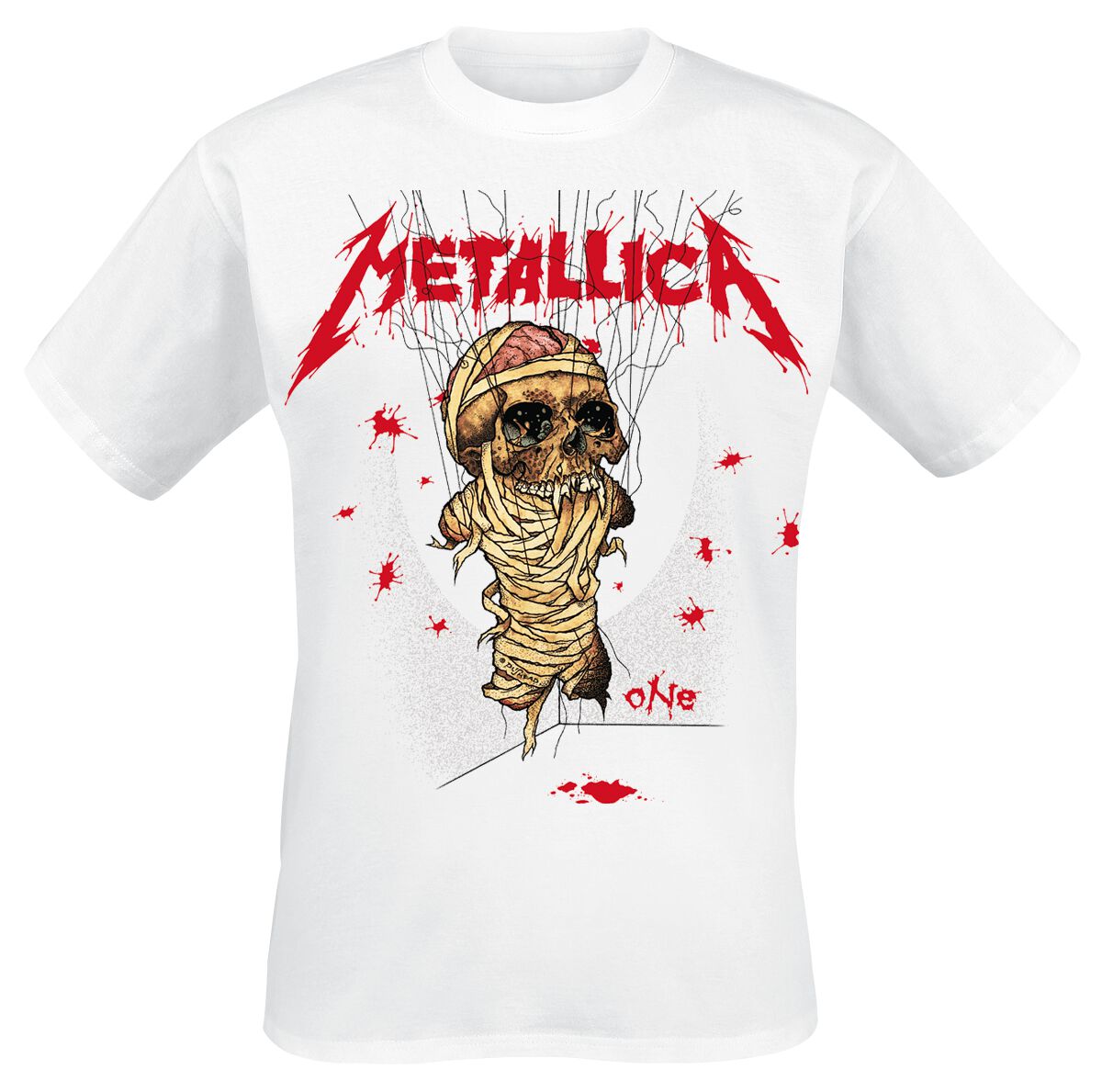T-Shirt Manches courtes de Metallica - One Landmine - S à 3XL - pour Homme - blanc