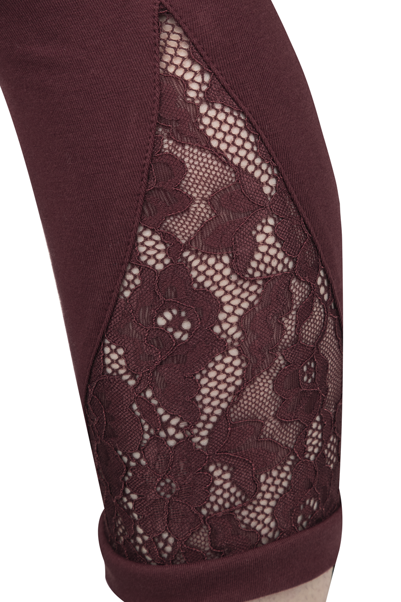 Thumbnail - RED by EMP Leggings mit Spitze Leggings rot in S