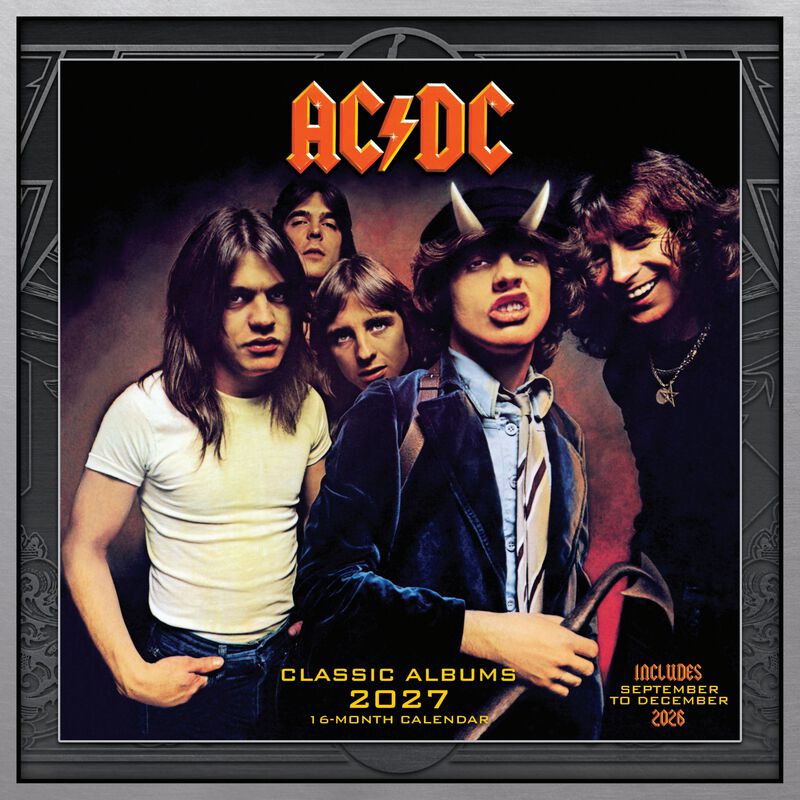 AC/DC Wandkalender - Wandkalender 2027 - multicolor  - Lizenzierter Fanartikel