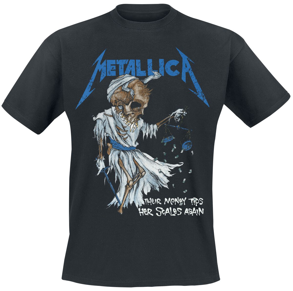 Image of T-Shirt di Metallica - Tip Scales - M a 3XL - Uomo - nero