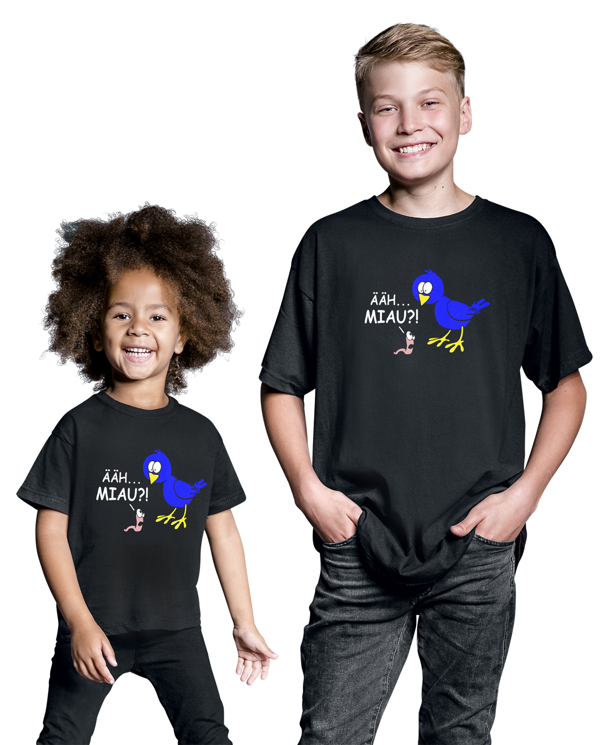 Tierisch Kids - Ääh... Miau?! T-Shirt schwarz - 23.09% Rabatt
