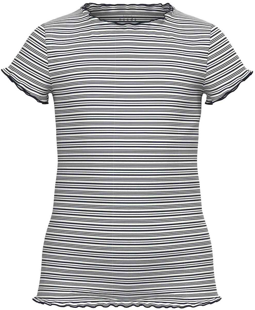 Emma Slim Top T-Shirt schwarz/weiß von name it