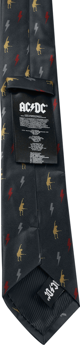 4068143375511 - AC DC Angus Krawatte schwarz 4068143375511 - AC DC Angus Krawatte schwarz