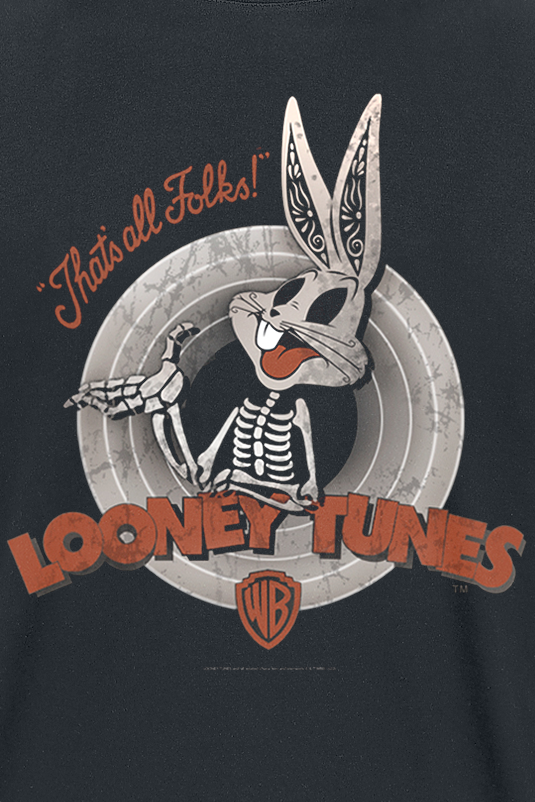 Looney Tunes Bugs Bunny - Skull T-Shirt schwarz