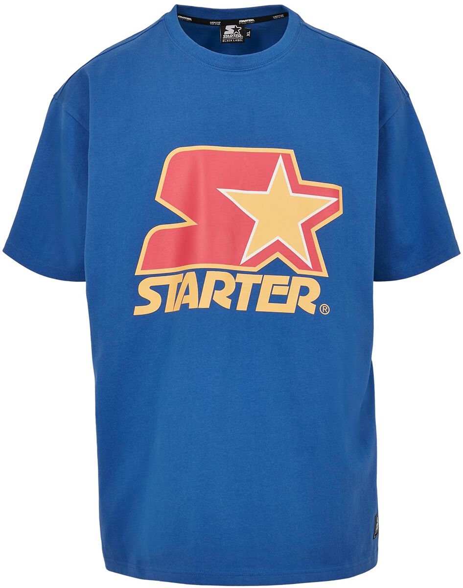 Starter T-Shirt - Starter Colored Logo Tee - XS bis XL - für Männer - Größe XL - blau