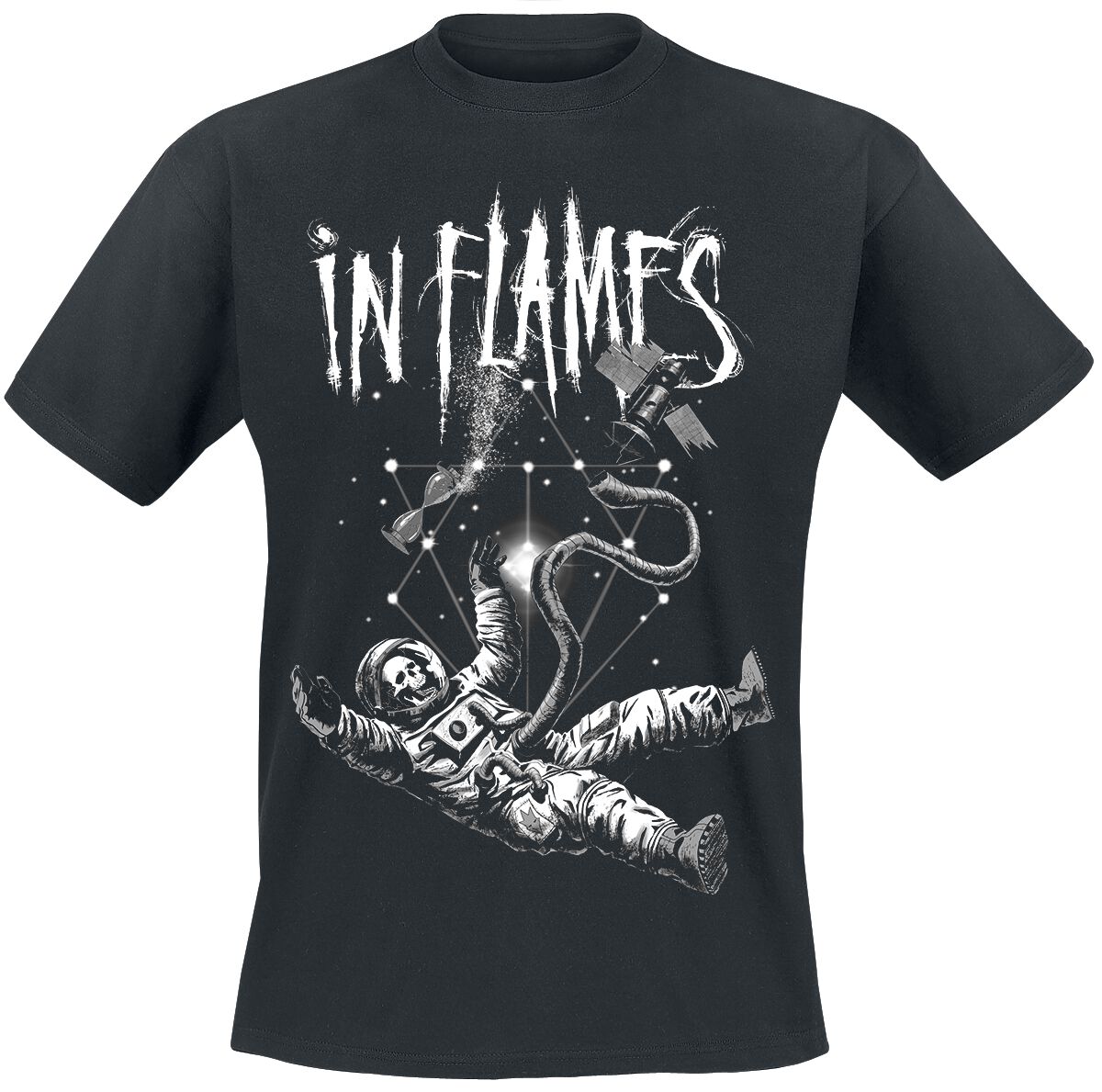 In Flames Spaceman T-Shirt schwarz in XXL