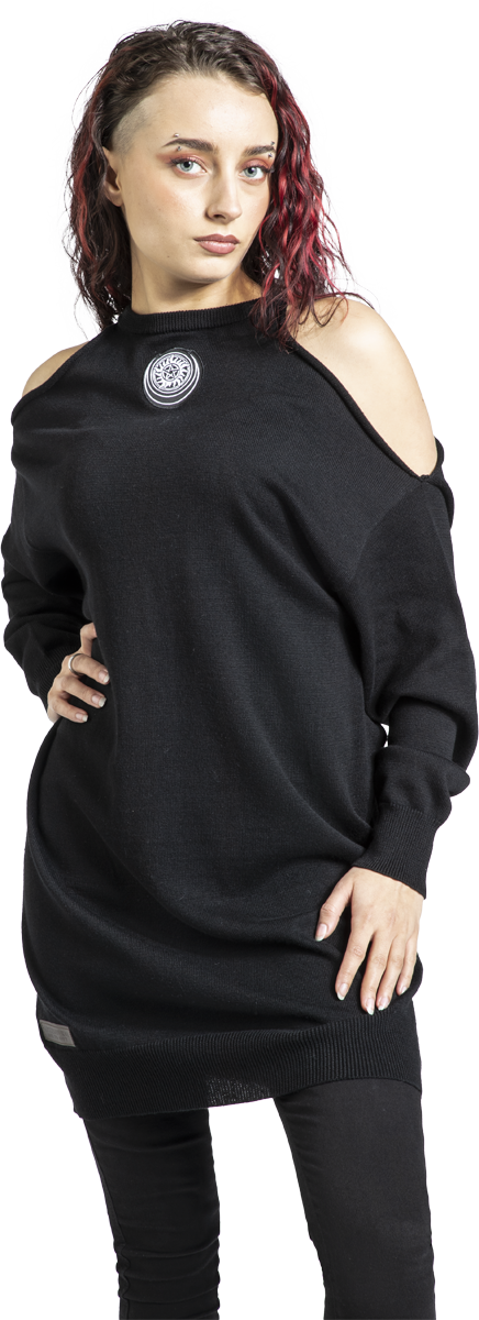 Thumbnail - Supernatural Moons and Salt Circles Kurzes Kleid schwarz in XXL