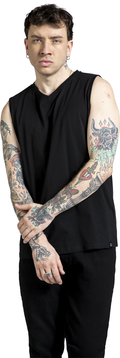 Thumbnail - RED by EMP Double Pack Tank-Tops Tank-Top schwarz grau in L