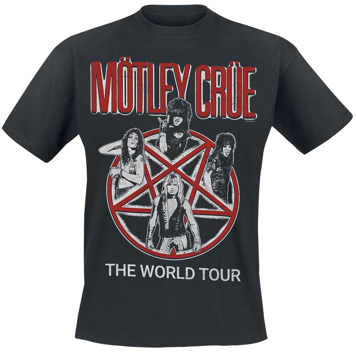 Levně Mötley Crüe Vintage World Tour Tričko černá