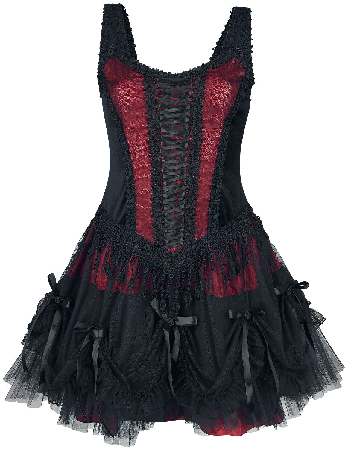 Sinister Gothic Minidress Short dress red