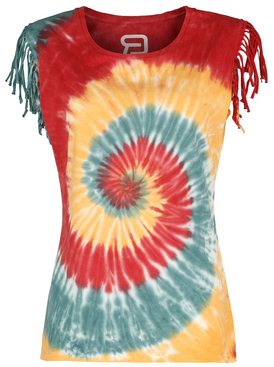 RED by EMP T-Shirt mit Multicolor Batik- Waschung T-Shirt multicolor in XXL