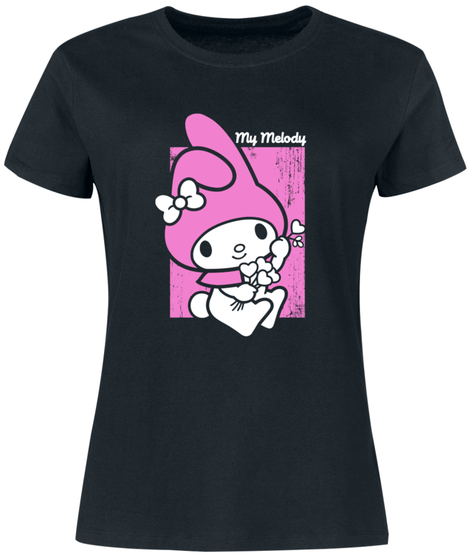 Hello Kitty Anime T-Shirt - Hello Kitty and Friends - My Melody - for Women - black