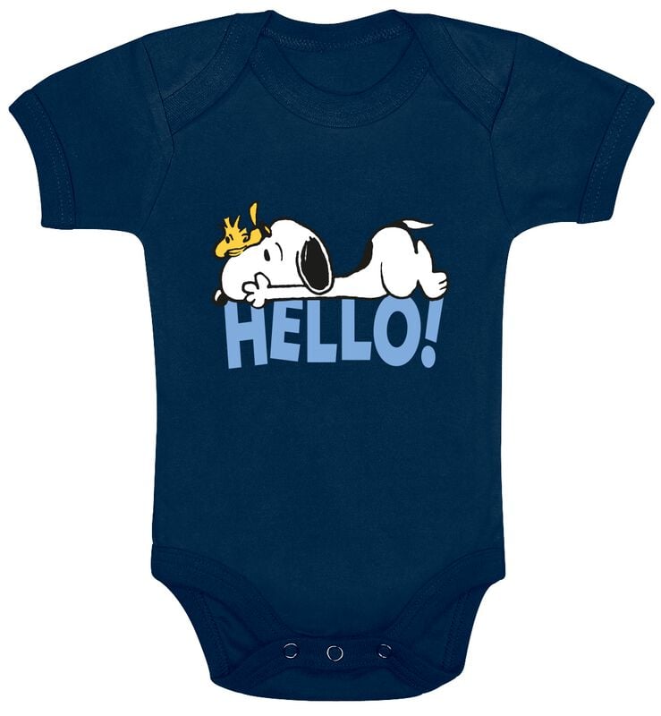 4250979886716 - Snoopy und Woodstock - Hello! Body dunkelblau in 50 56