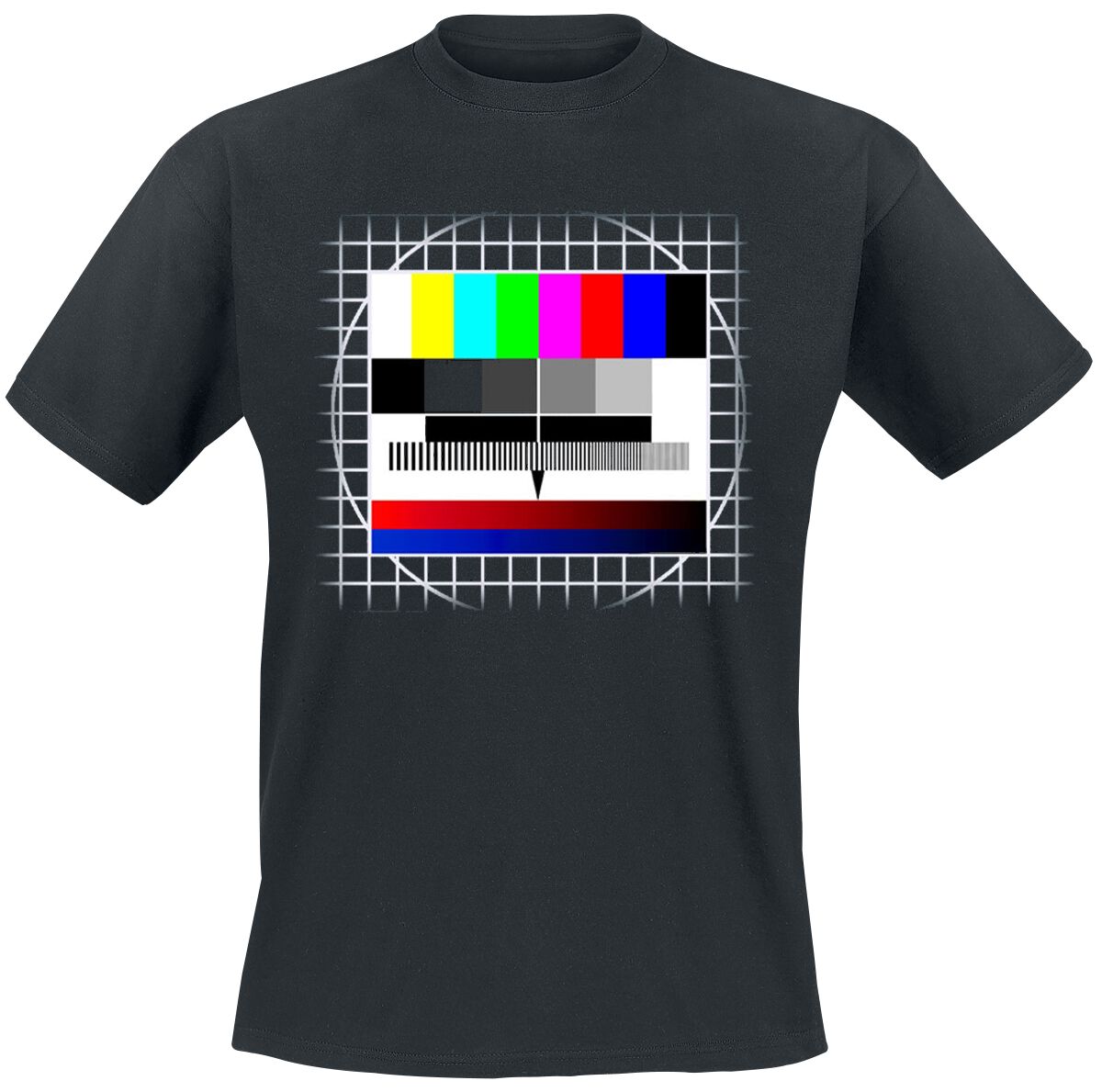 Funshirt Testbild T-Shirt schwarz in 3XL
