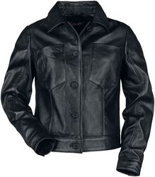 Gothicana X Elvira Leather Jacket, Gothicana by EMP, Lederjacke