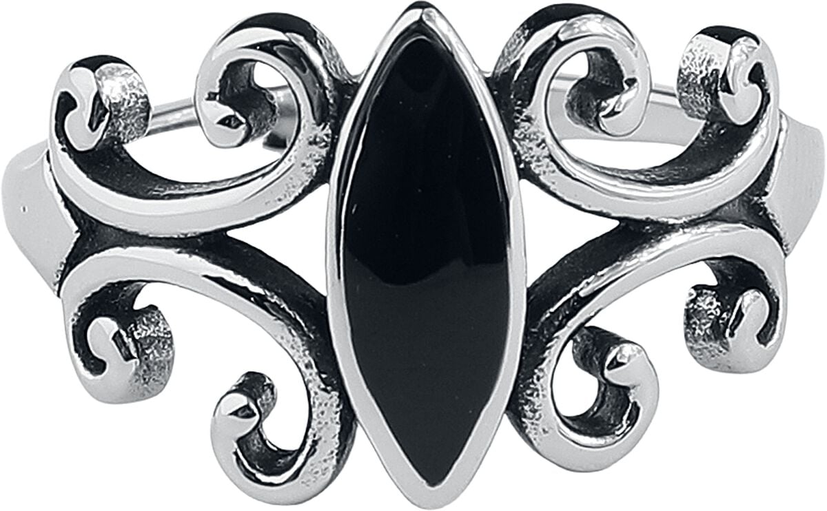 etNox - Gothic Ring - Dunkle Seele - für Damen - silberfarben