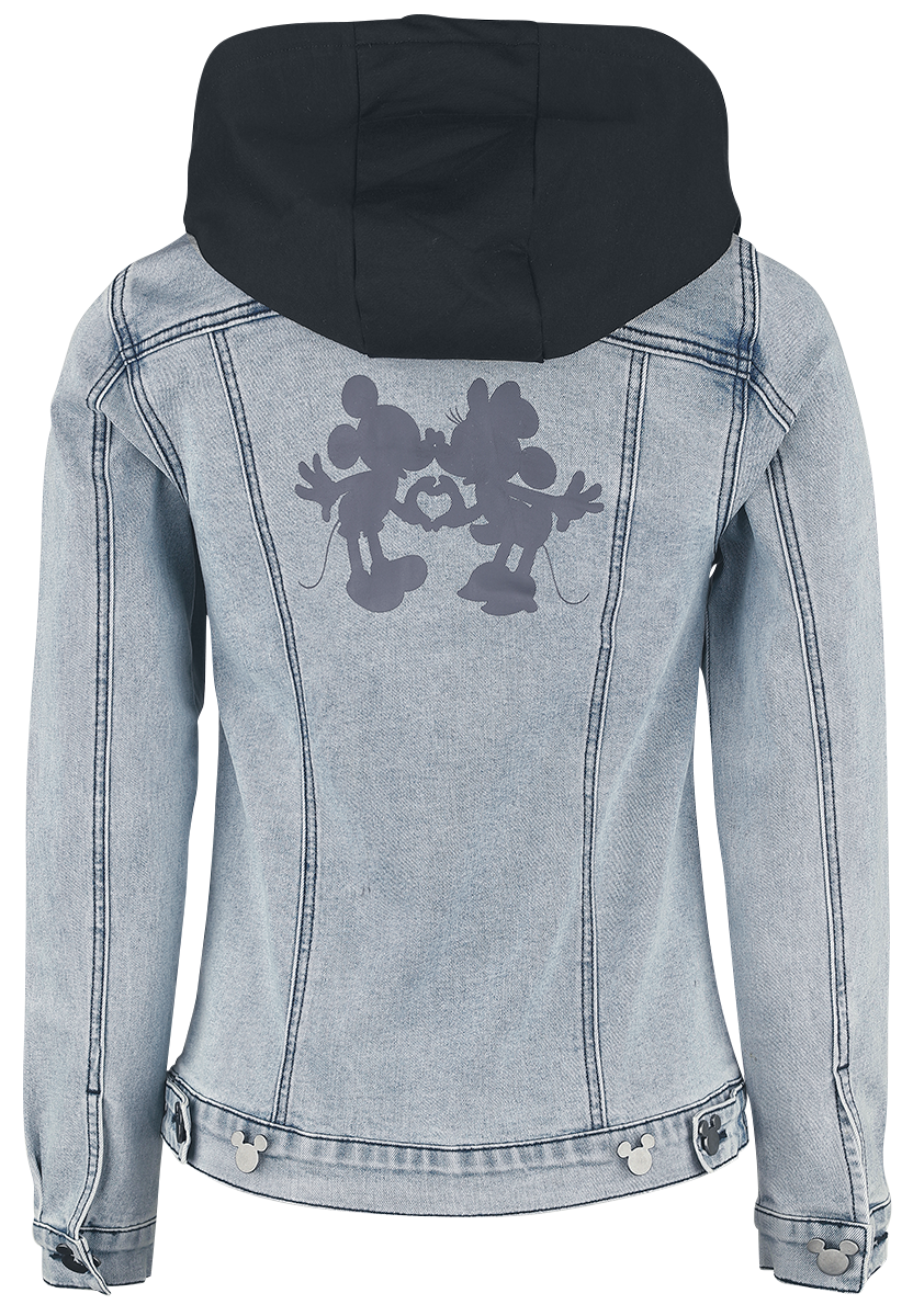 Micky Maus Micky und Minnie Frauen Jeansjacke grey denim | eBay