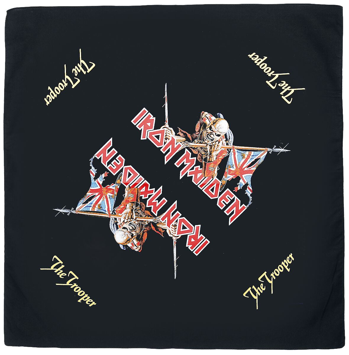Levně Iron Maiden The trooper - Bandana Bandana - malý šátek vícebarevný