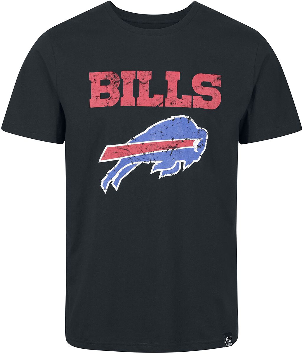 Levně Recovered Clothing NFL Bills Logo Tričko černá