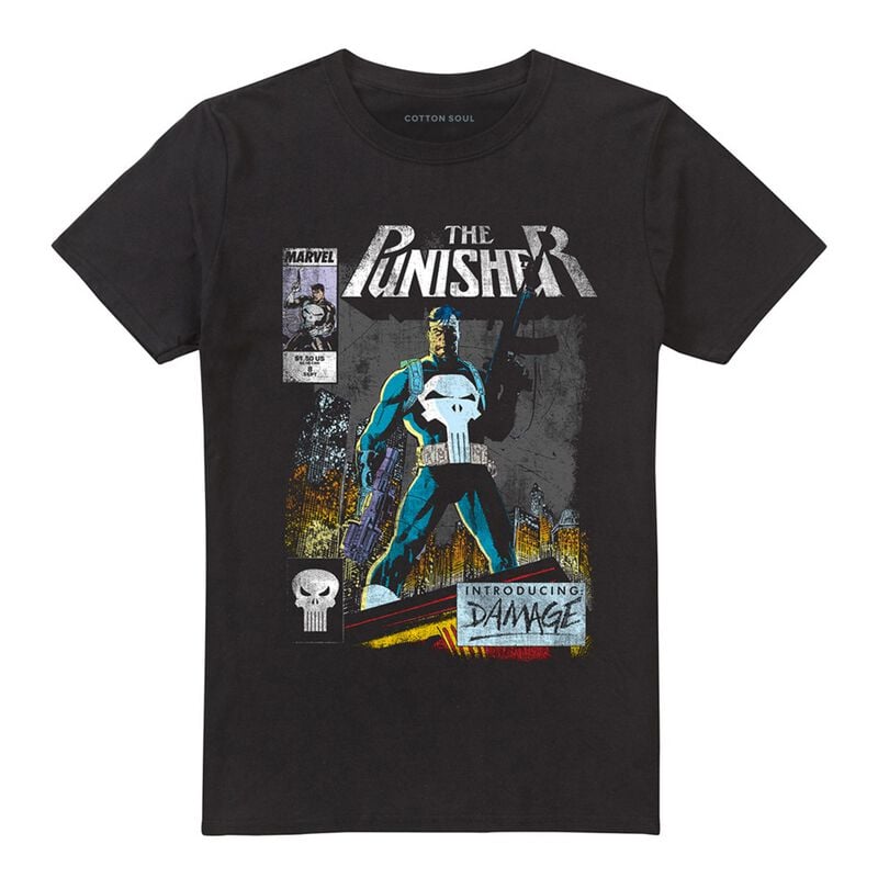 The Punisher The Punisher - Retro Comic Cover T-shirt black