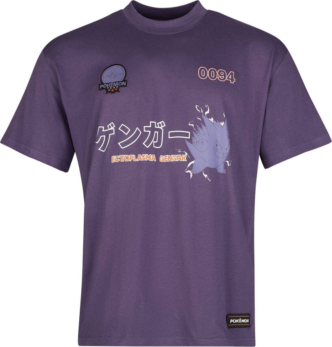 Pokémon - gaming T-shirt - Gengar #0094 - S XXL - för Herr - syrénlila