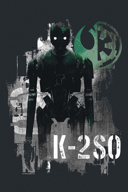 Filme & Serien Bekleidung K 2SO Gaze | Star Wars Rogue One T-Shirt