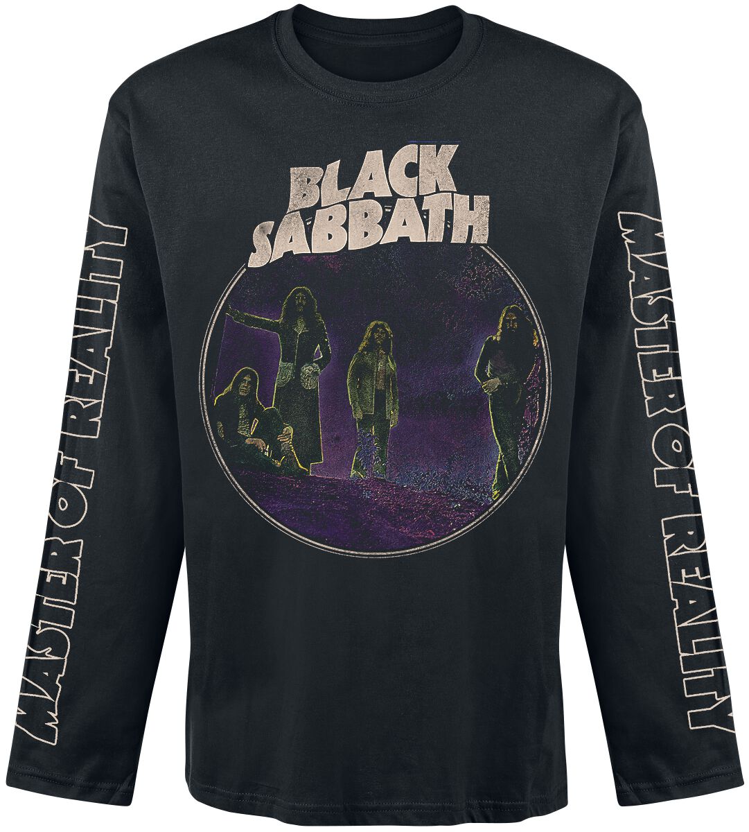 Black Sabbath Master of Reality Photo Long-sleeve Shirt black